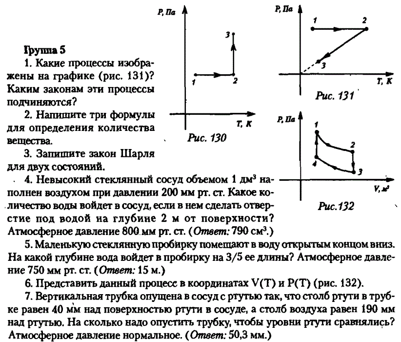 Газовые законы индивидуальный проект